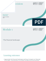 FDM On-Campus Module 1 TheFinancialLandscape