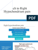 Approach To Right Hypochondrium Pain