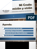 Mi Credo Misión y Vision