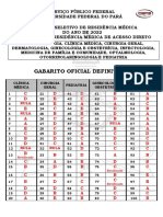 Gabarito Definitivo Acesso Direto 2022