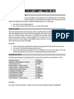 Shareholder's Equity - Practice Sets