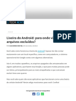 Lixeira Do Android - para Onde Vão Os Arquivos Excluídos - TechNews Brasil