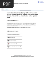 Instructional Materials Designed For A Framework and The Next Generation Science Standards: An Introduction To The Special Issue