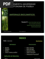 Materiales Bioclimaticos.