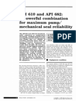 API 610 A N D API 682: A Powerful Combination For Maximum Pump/ Mechanical Seal Reliability