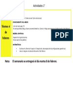 Actividades 4 Febrero 1°