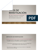 1 - Definición Tipos Investigacion