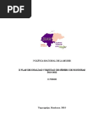 Plan de Igualdad y Equidad de Género