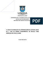 VALMA - REIS - MOTA - Dissertação - 2 - O LÚDICO NA MEDIAÇÃO DA APRENDIZAGEM DA LEITURA LENTA - 2021