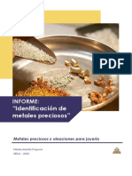 "Identificación de Metales Preciosos": Informe