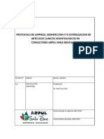 Protocolo de Limpieza Desinfección ARPUL SMILE DENTAL