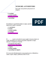 Ejercicios Del Autoestudio 05 - Tecnicas y Metodos de Aprendizaje