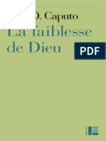 La Faiblesse de Dieu (John D Caputo (Caputo, John D)