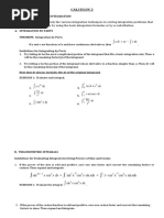 CALCULUS II Techniques of Integration