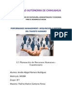 3.1 Planeación de Recursos Humanos - Cuestionario