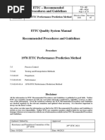 ITTC, Performance Prediction Method - 2021