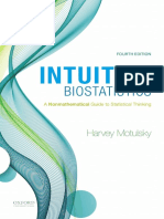 Intuitive Biostatistics A Nonmathematica