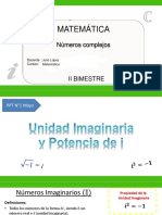 Matemática Números Complejos.