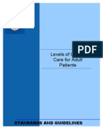 Levels of Care Intensive Care Society 2009