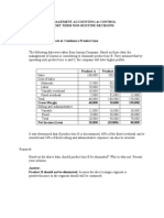 PERMALINO - Learning Activity 18 - Eliminate or Continue A Product Line