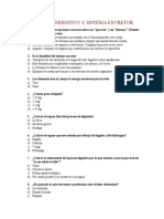 APARATO DIGESTIVO Y SISTEMA EXCRETOR-Cuestionario