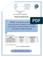 Cahier de Charge de Chemin de Fer