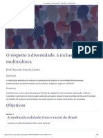 Aula 4 - O Respeito À Diversidade, À Inclusão e À Multicultura