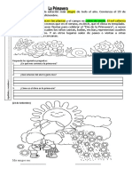 Ficha de La Primavera para Primaria