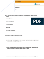 Energy Stores and Transfers Worksheet