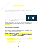 PRACTICA DIRIGIDA 1 - Minuta SAC Sin Directorio Aporte Bienes