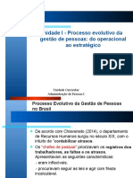 NOVA VERSÃO Unidade I - Processo Evolutivo Da Gestão de Pessoas