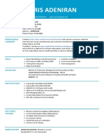 Idris Adeniran CV