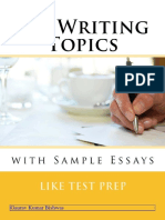 240 Essay Topics For Icse