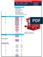 Fire Pump Head Calculations Sheet