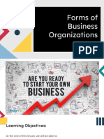 Lesson 4 - Forms of Business Organization