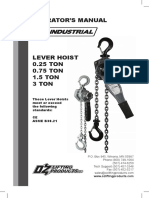 Asme b30.21, Manual de Tecle