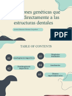 Alteraciones Genéticas Que Afectan Directamente A Las Estructuras Dentales