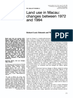 Land Use in Macau - Changes Between1972 and 1994