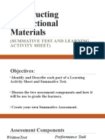 Constructing Instructional Materials