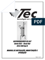 Manual Vaporizador TEC CALOR - Vce 50 A 500 KGH