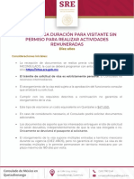 2022 Visa de Visitante Sin Permiso para Realizar Actividades Remuneradas 10 Aos 002