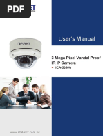 User's Manual: 3 Mega-Pixel Vandal Proof IR IP Camera