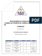 Ryr-Proc-Op - Cambio de Tramo de Tuberia de Acero de Carbono