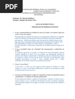 Lista de Exerccios 02 - Desmonstrao de Resultado Do Exerccio