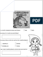 Chapeuzinho Vermelho Versão Antiga Atividades 3º Ano