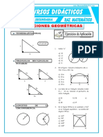 Ejercicios de Situaciones Geometricas para Cuarto de Secundaria