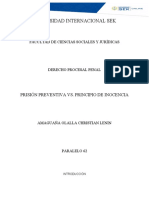 Prisión Preventiva vs. Principio de Inocencia