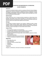 Lesiones Ulcerativas e Inflamatorias de La Cavidad Oral