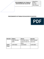 Procedimiento de Trabajo Excavacion de Calicatas