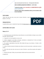 EBD - Lição 4 - A Sutileza Da Normalização Do Divórcio - 3 Trimestre 2022